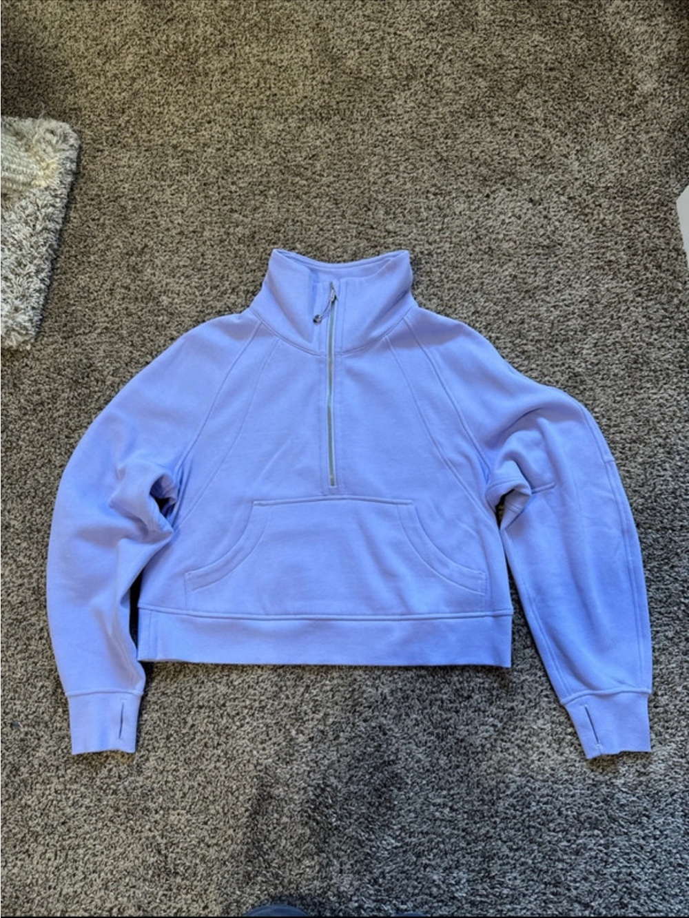 Women's Lavender Half-Zip Scuba